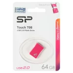 Silicon Power Touch T08 USB2.0 Flash Memory-64GB (گارانتی متین) صورتی