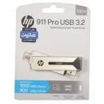 HP 911 Pro USB3.2 Type-C Flash Memory - 512GB نقره ای (گارانتی متین)