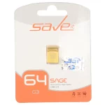 Save it Sage USB2.0 Flash Memory - 64GB طلایی (گارانتی مادام العمر آی تین)