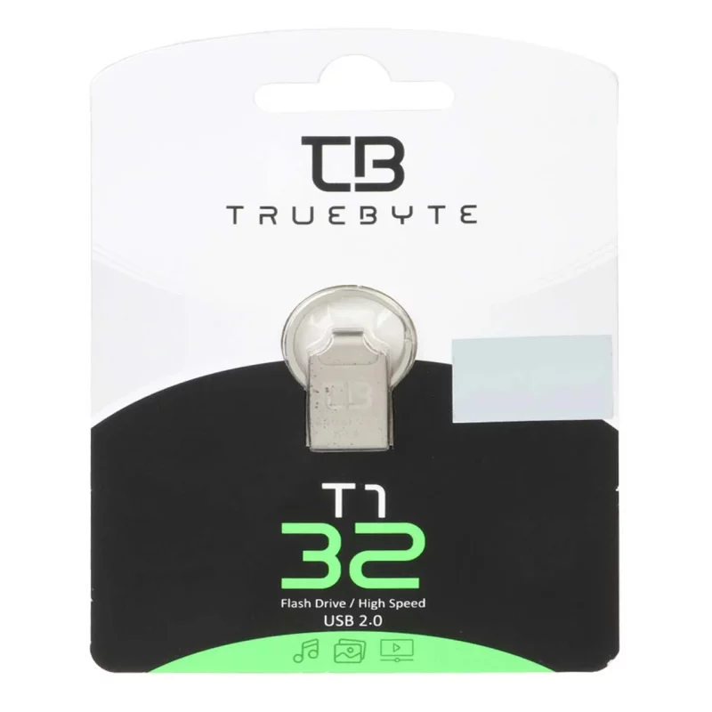 TRUEBYTE T1 USB2.0 Flash Memory-32GB نقره ای (گارانتی مادام العمر شرکت آی تین) - تصویر 2