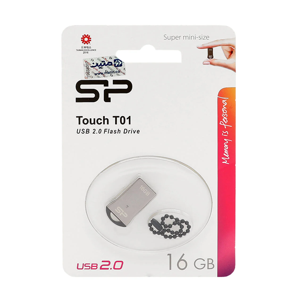 1398-75358-1 Silicon Power T01 USB2.0 Flash Memory-16GB (گارانتی متین) - تصویر 1