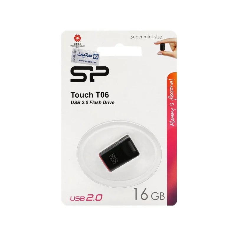 Silicon Power Touch T06 USB2.0 Flash Memory-16GB(گارانتی متین)مشکی - تصویر 2