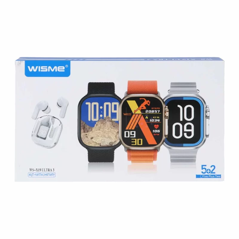 پک ساعت هوشمند WISME مدل WS-X19 ULTRA 3 - طلایی - DST (گارانتی شش ماهه) - تصویر 6
