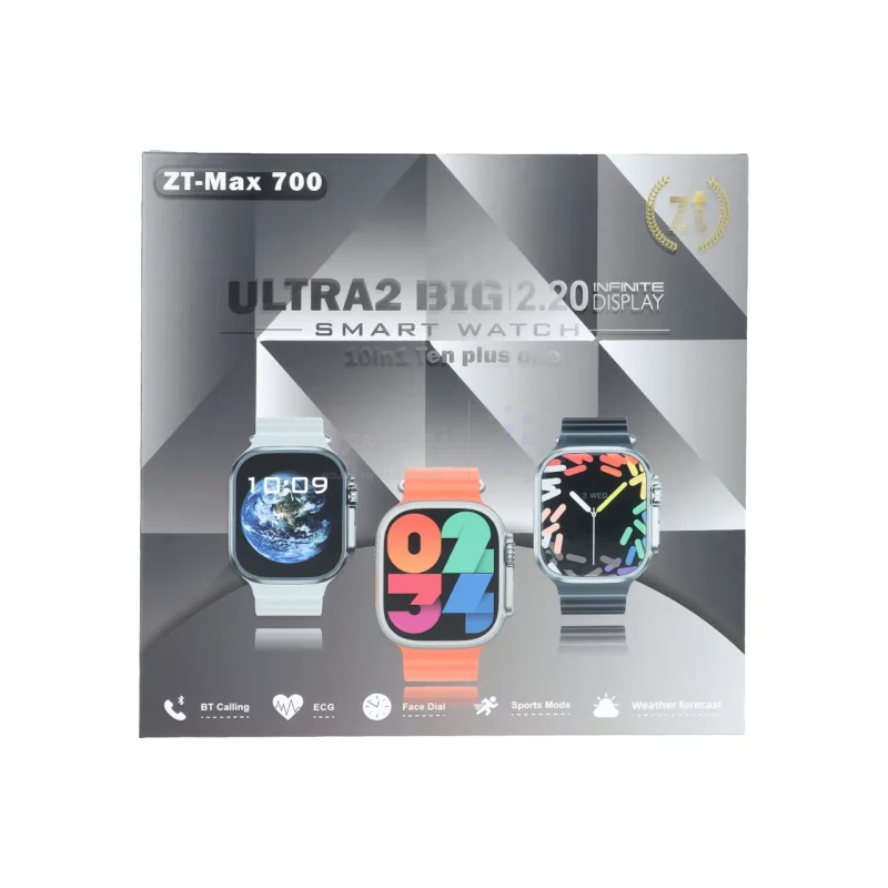 پک ساعت هوشمند مدل ZT-Max 700 ULTRA2 BIG - طلایی - تصویر 5