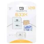سفید (گارانتی مادام‌العمر شرکت آی تین) TRUEBYTE microSDXC & adapter U3 Class 10 633X -95MB/s - 128GB