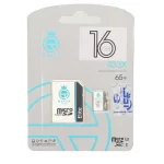 Queen tech microSDXC & adapter U3 Class 10 433X -65MB/s-16GB مشکی سفید