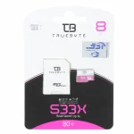 TRUEBYTE microSDHC & adapter UHS-I U1-(80MB/S-533X)-8GB (گارانتی مادام العمر شرکت آی تین)