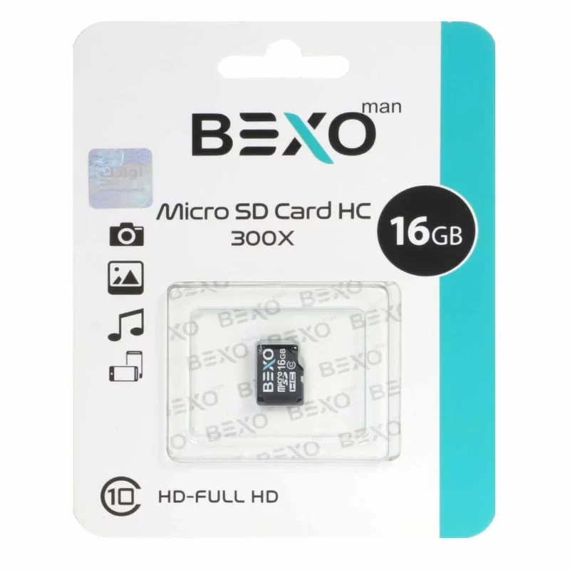 BEXO 300X microSDHC Class10 - 16GB - 45MB/s (گارانتی داده پردازی آواتک) - تصویر 2