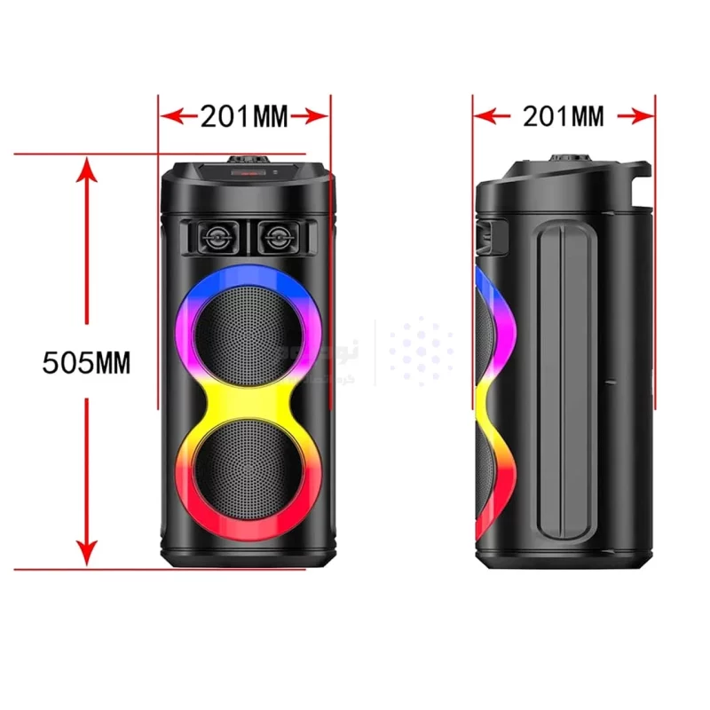 اسپیکر 20W بی سیم SinG-e مدل ZQS-6212 - مشکی - تصویر 6
