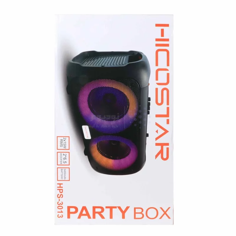 اسپیکر بی سیم قابل حمل Hicostar مدل PARTY BOX HPS-3013 - مشکی - تصویر 18