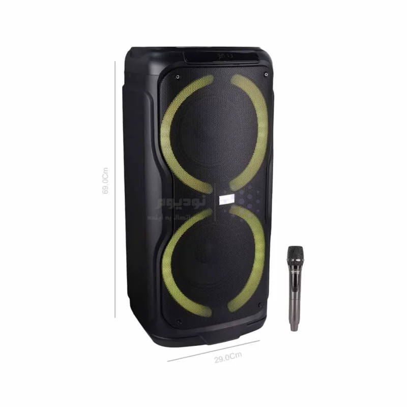 اسپیکر بی سیم قابل حمل Hicostar مدل PARTY BOX HPS-8016 - مشکی - تصویر 9