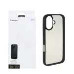 قاب اورجینال Spigen با توری اسپیکر فلزی Apple iPhone 16 - مشکی (پک دار)
