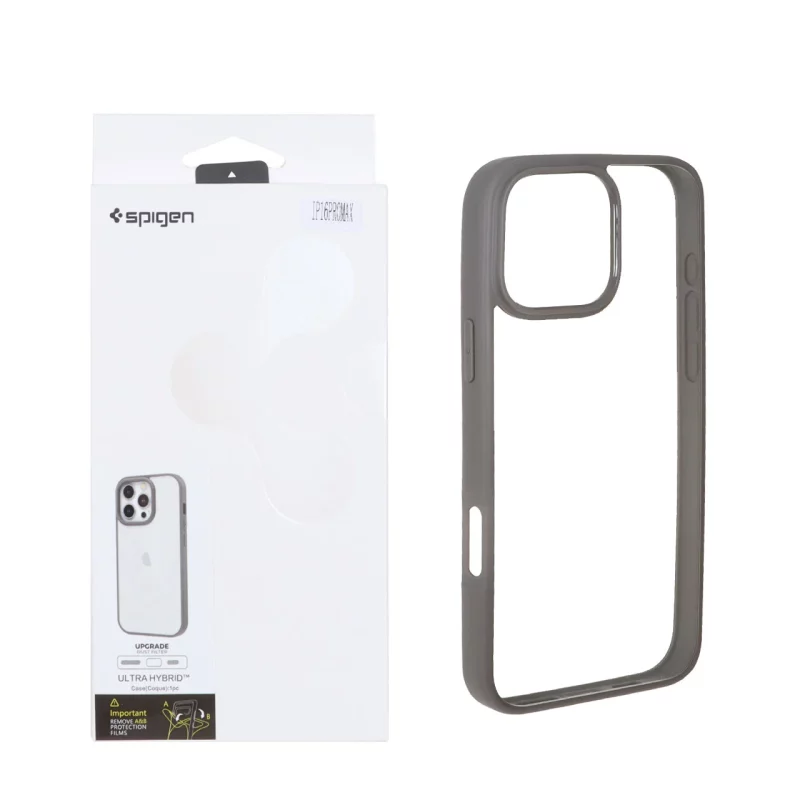 قاب اورجینال Spigen با توری اسپیکر فلزی Apple iPhone 16 Pro Max - طوسی (پک دار) - تصویر 2