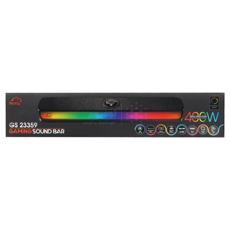 اسپیکر ساندبار گیمینگ TSCO مدل GS 23359 - مشکی - تصویر 11