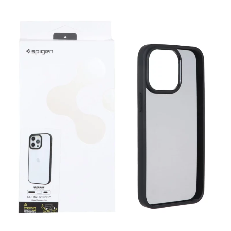 قاب اورجینال Spigen با توری اسپیکر فلزی Apple iPhone 15 Pro Max - مشکی (پک دار) - تصویر 2