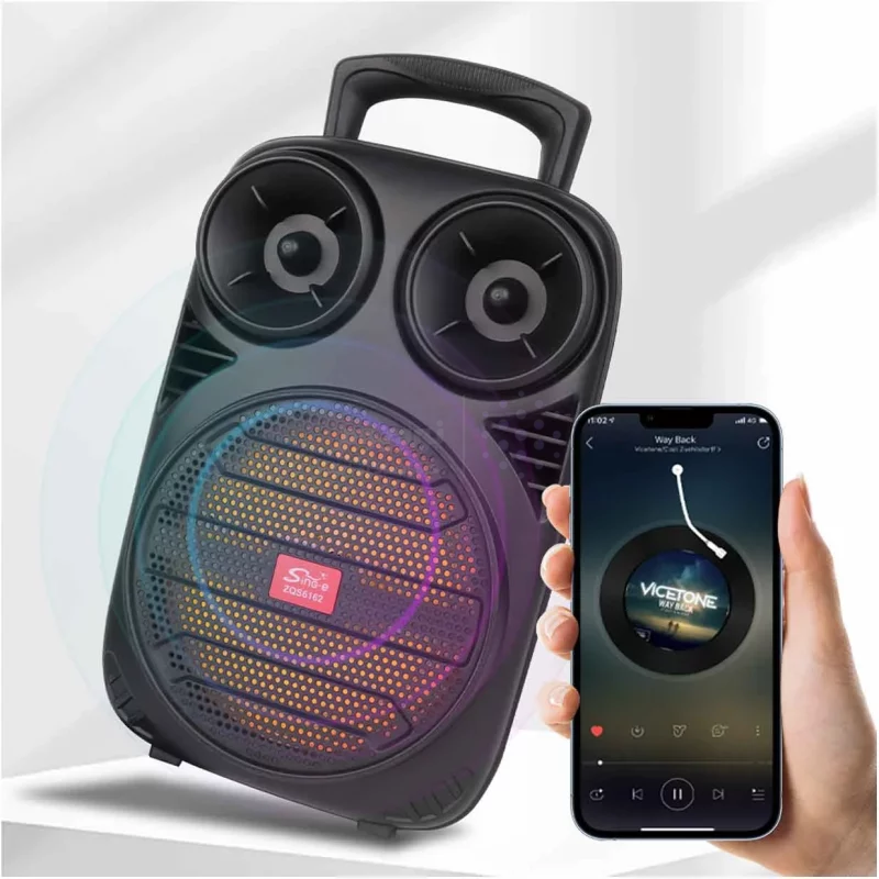 اسپیکر 10W بی سیم Sing-e مدل ZQS-6162 - مشکی - تصویر 7