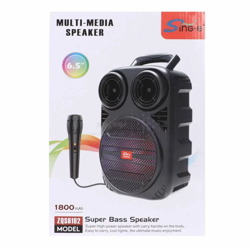 اسپیکر 10W بی سیم Sing-e مدل ZQS-6162 - مشکی - تصویر 9
