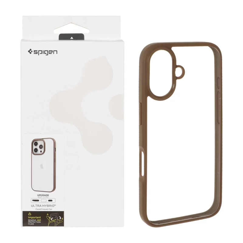 قاب اورجینال Spigen با توری اسپیکر فلزی Apple iPhone 16 - صحرایی (پک دار) - تصویر 2