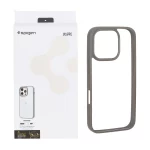 قاب اورجینال Spigen با توری اسپیکر فلزی Apple iPhone 16 Pro - طوسی (پک دار)