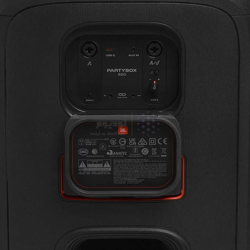 اسپیکر بی سیم JBL مدل PartyBox 520 - مشکی - (گارانتی 18 ماهه شرکتی) - تصویر 11