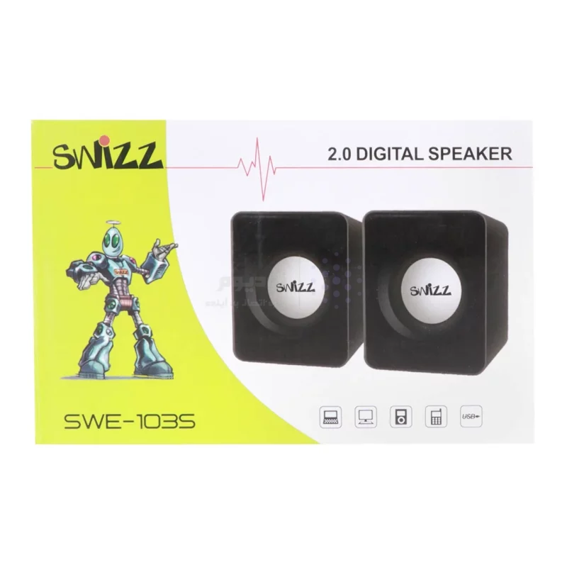اسپیکر دسکتاپ دو تکه Swizz مدل RYL - SWE-1035 - تصویر 8