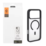 قاب اورجینال Magsafe Spigen با توری اسپیکر فلزی Apple iPhone 17 Pro Max - شفاف مشکی (پک دار)