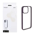 قاب اورجینال Spigen با توری اسپیکر فلزی Apple iPhone 15 Pro Max - بنفش (پک دار)