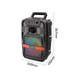 اسپیکر بی سیم Sing-e مدل ZQS8175W - مشکی - تصویر 4