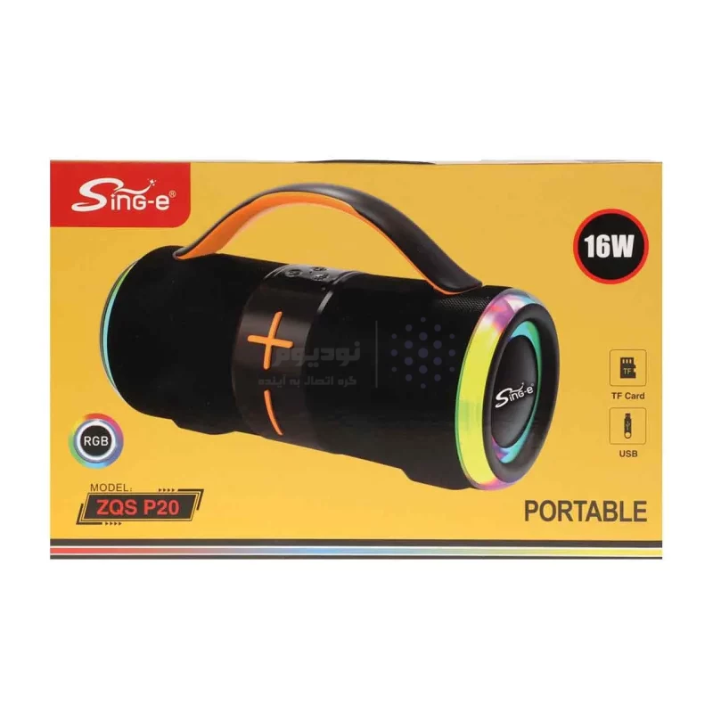 اسپیکر بی سیم Sing-e مدل ZQS P20 - مشکی - تصویر 5