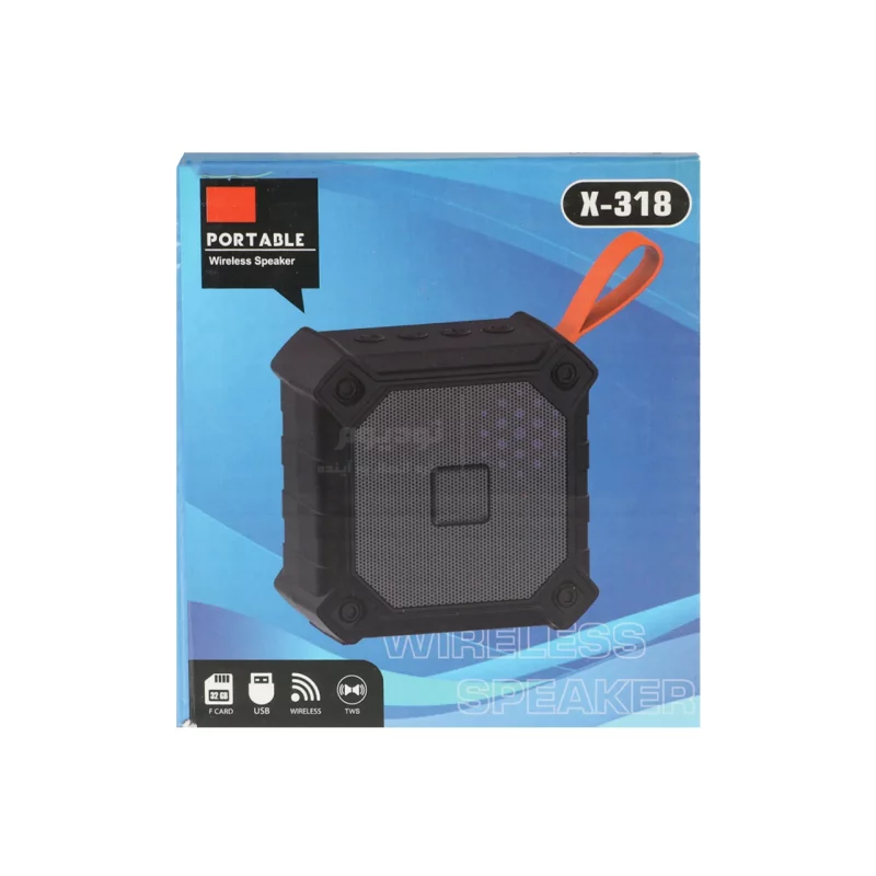 اسپیکر بی سیم مدل X-318 - آبی- BSA - تصویر 5