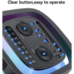 اسپیکر بلوتوثی شارژی 40 وات همراه با میکروفون Yesido مدل YSW29 با قابلیت نورپردازی - مشکی (گارانتی 18 ماه تعویض نیکان همراه) - تصویر 3