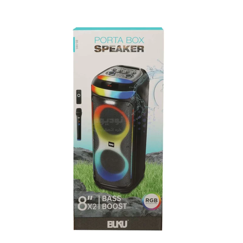 اسپیکر بی سیم BUKU مدل BS-085 - مشکی - MMS (گارانتی شش ماهه YA) - تصویر 7