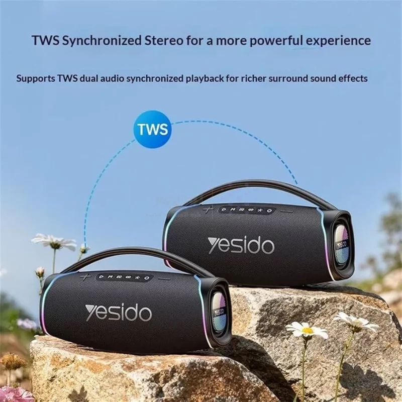 اسپیکر بی سیم Yesido مدل YSW46 - مشکی (گارانتی 18 ماهه تعویض نیکان همراه) - تصویر 5