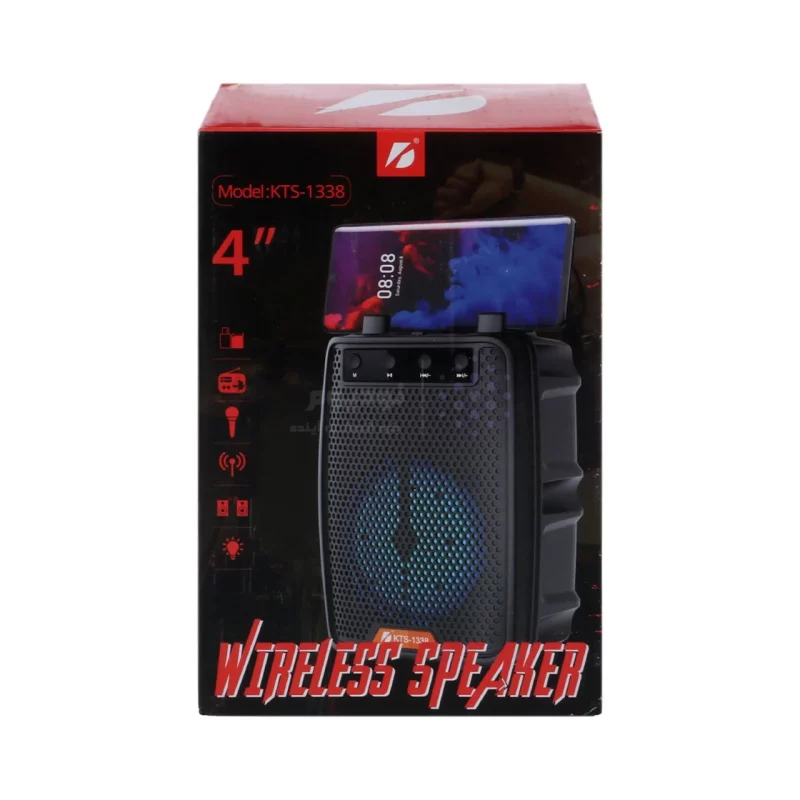 اسپیکر5W بی سیم BIG SOUND مدل KTS-1338 - مشکی - تصویر 8