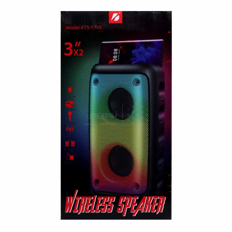 اسپیکر20W بی سیم BIG SOUND مدل KTS-1710 - مشکی - تصویر 11