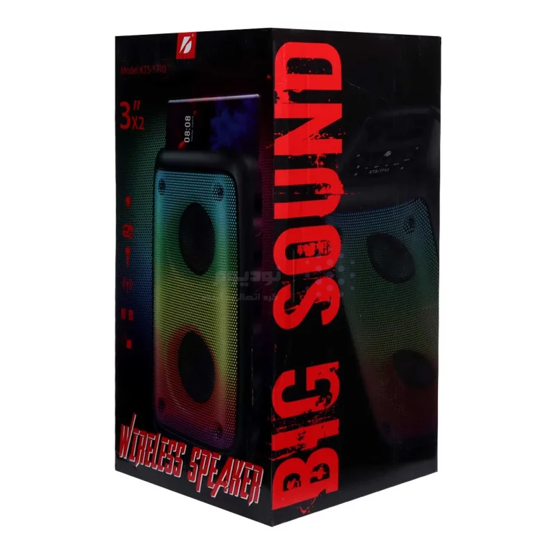 اسپیکر20W بی سیم BIG SOUND مدل KTS-1710 - مشکی - تصویر 12