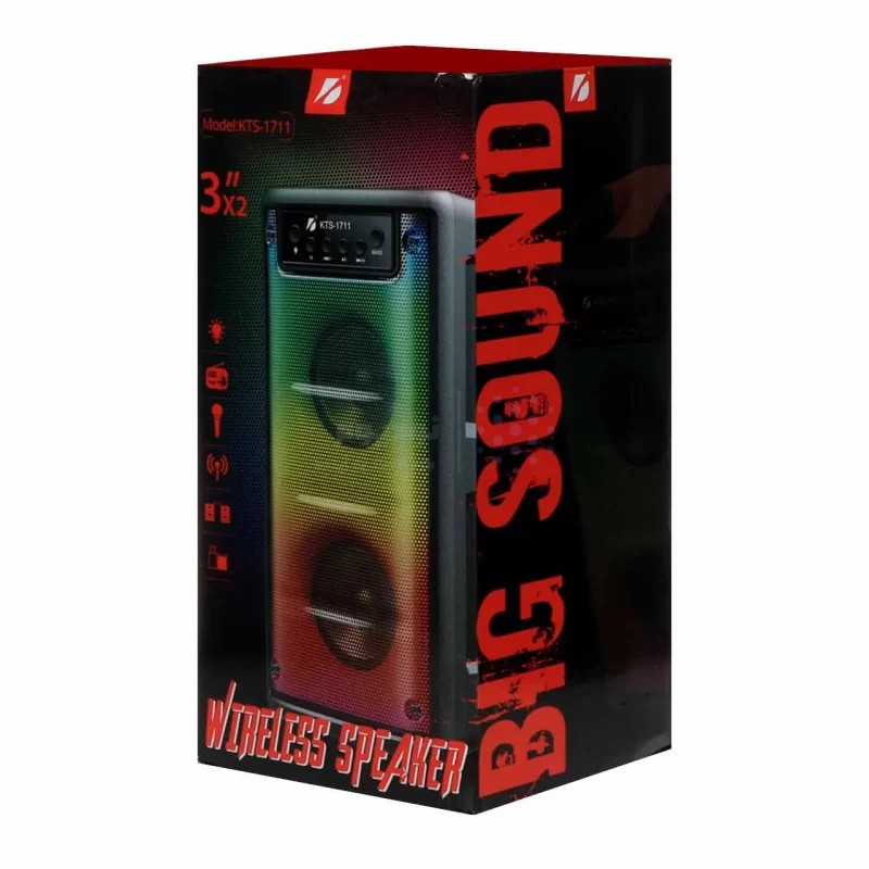 اسپیکر20W بی سیم BIG SOUND مدل KTS-1711 - مشکی - تصویر 8