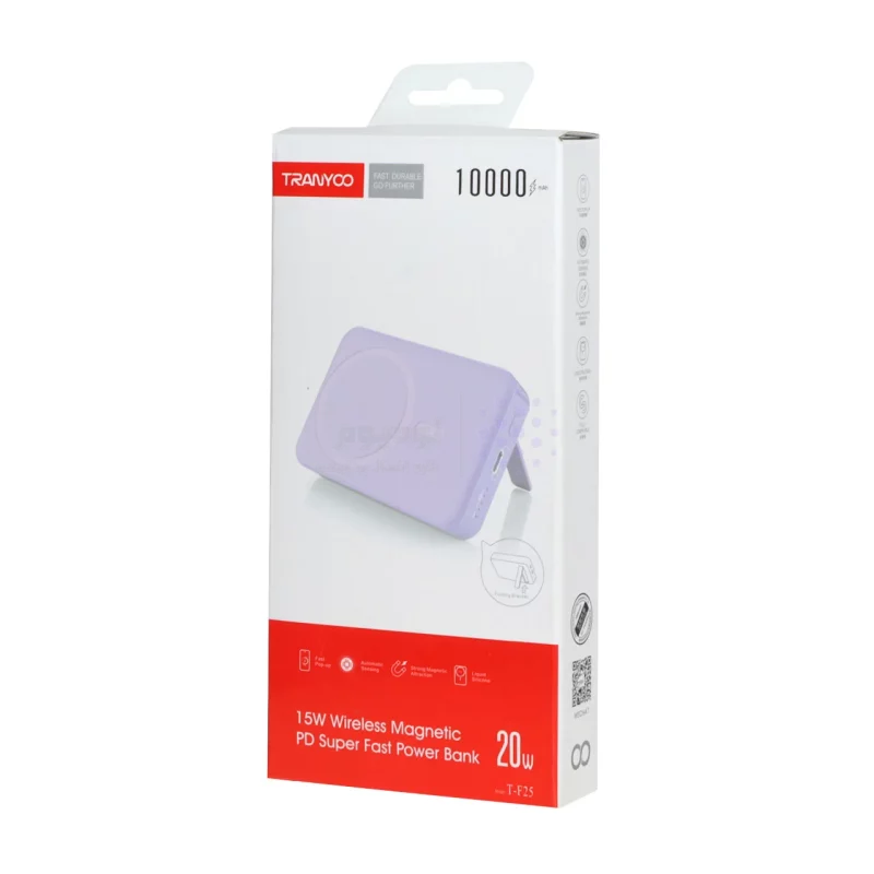پاوربانک (PD و فست شارژ) Tranyoo 20W 10000mAh مدل T-F25 - یاسی - تصویر 5