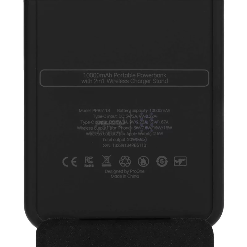 پاوربانک ProOne 15W 10000mAh مدل PPB5113 - مشکی - تصویر 6