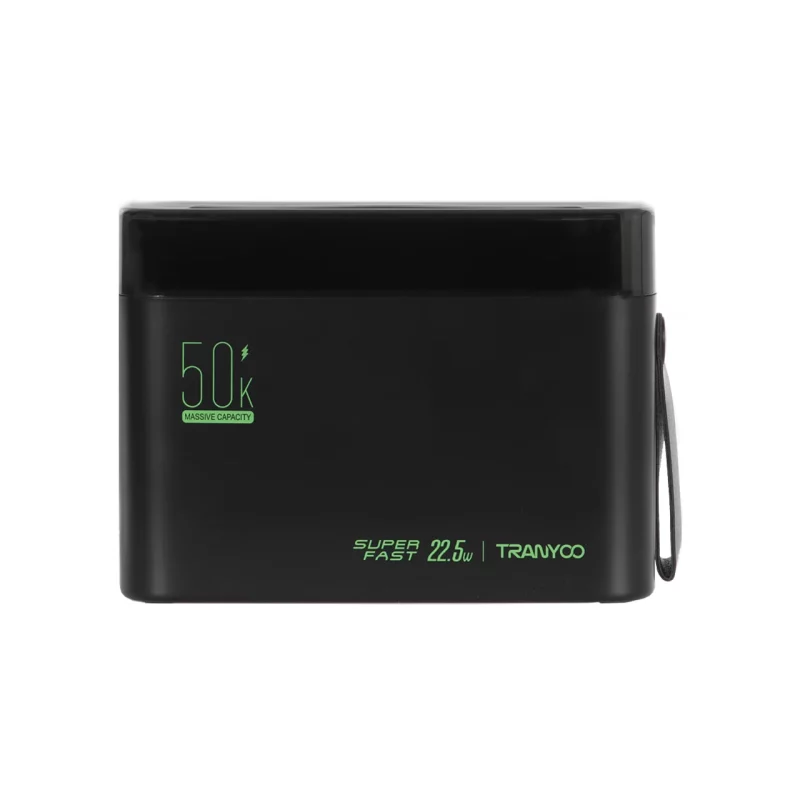 پاوربانک (فست شارژ) Tranyoo 22.5W 50000mAh مدل T-L5 - مشکی - تصویر 2
