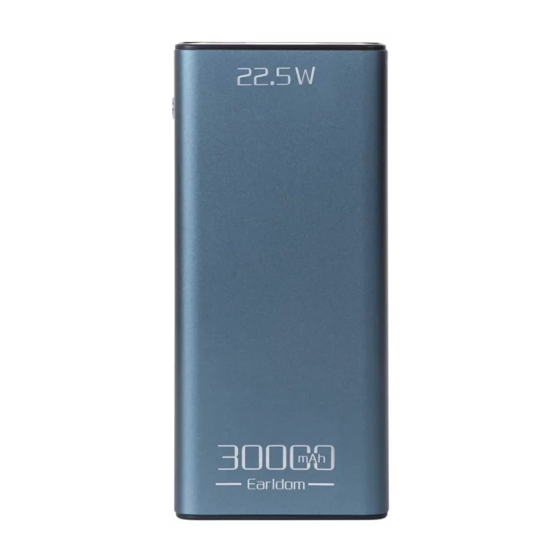 پاوربانک (PD و فست شارژ) Earldom 22.5W 30000mAh مدل PD36 - آبی - تصویر 2