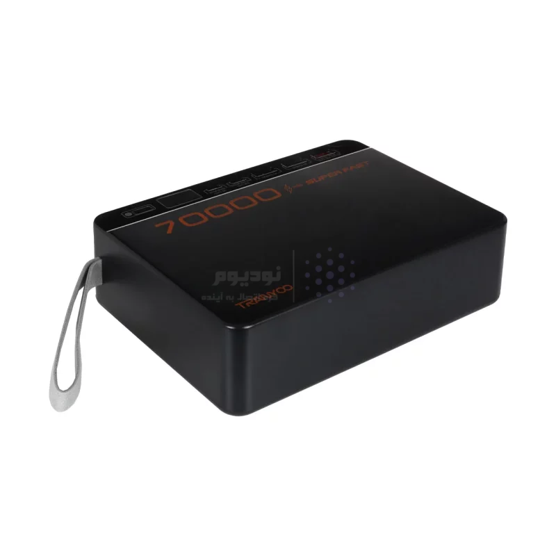 پاوربانک (فست شارژ) Tranyoo 22.5W 70000mAh مدل T-F17 - مشکی - تصویر 5