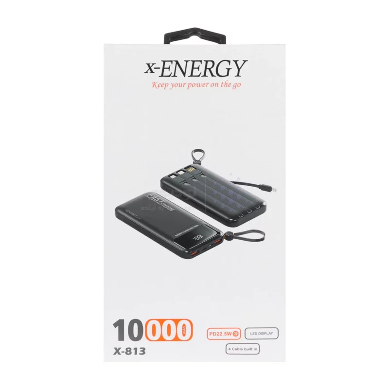 پاوربانک (PD و فست شارژ) X-Energy 10000mAh مدل X-813 22.5W - مشکی (گارانتی IPM) - تصویر 4