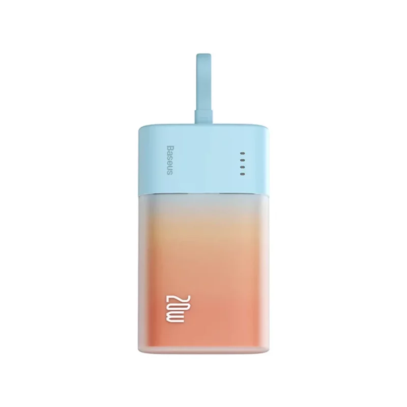 پاوربانک (فست شارژ) Baseus 5200mAh مدل Popsicle PPKDC05I 20W - نارنجی (گارانتی آونگ) - تصویر 2
