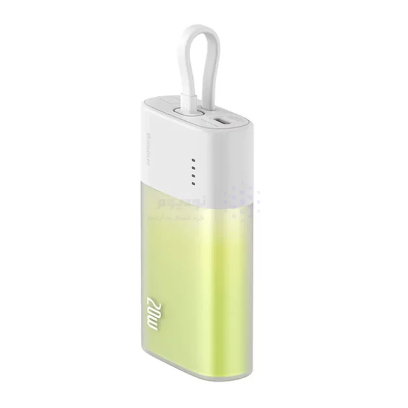 پاوربانک (فست شارژ) Baseus 5200mAh مدل Popsicle PPKDC05I 20W - سبز (گارانتی آونگ) - تصویر 4