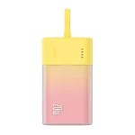 پاوربانک (فست شارژ) Baseus 5200mAh مدل Popsicle PPKDC05I 20W - زرد (گارانتی آونگ)