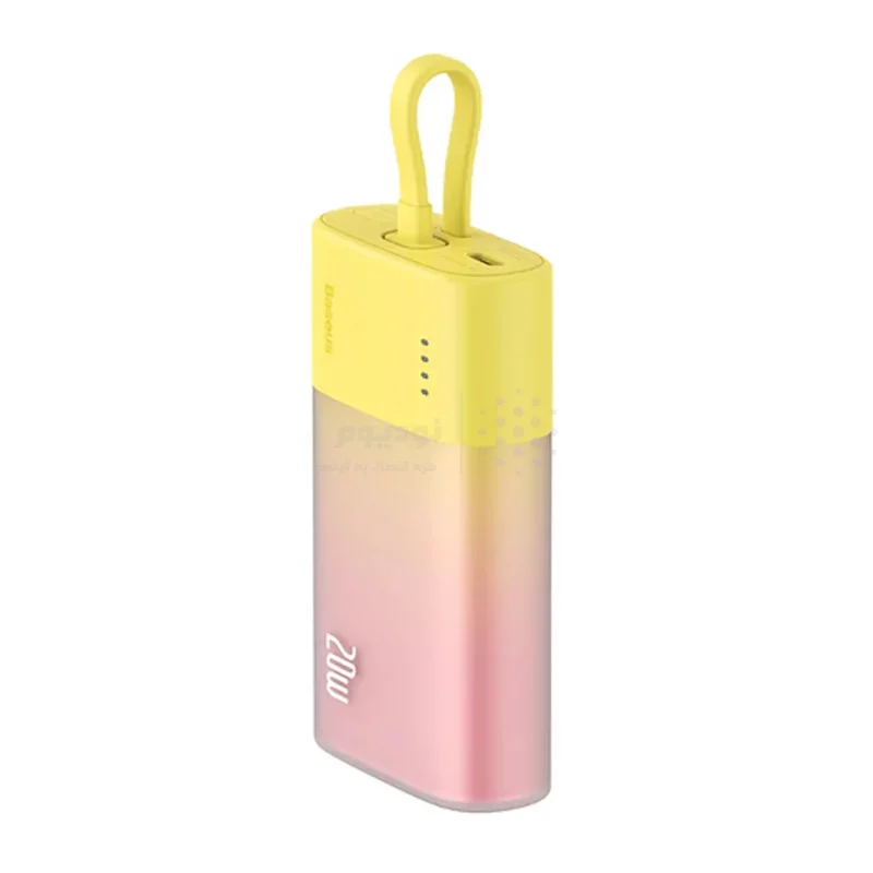 پاوربانک (فست شارژ) Baseus 5200mAh مدل Popsicle PPKDC05I 20W - زرد (گارانتی آونگ) - تصویر 4