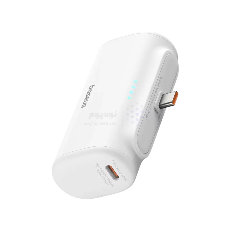 پاوربانک (فست شارژ) Baseus 5000mAh مدل PPWC05T 20W - سفید (گارانتی آونگ) - تصویر 6