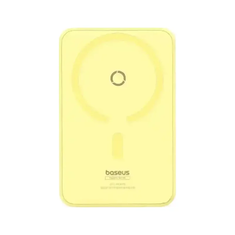 پاوربانک (PD و فست شارژ) Baseus 20W 5000mAh مدل MagPro Magnetic Bracket PPCXZ05 - زرد (گارانتی آونگ) - تصویر 2