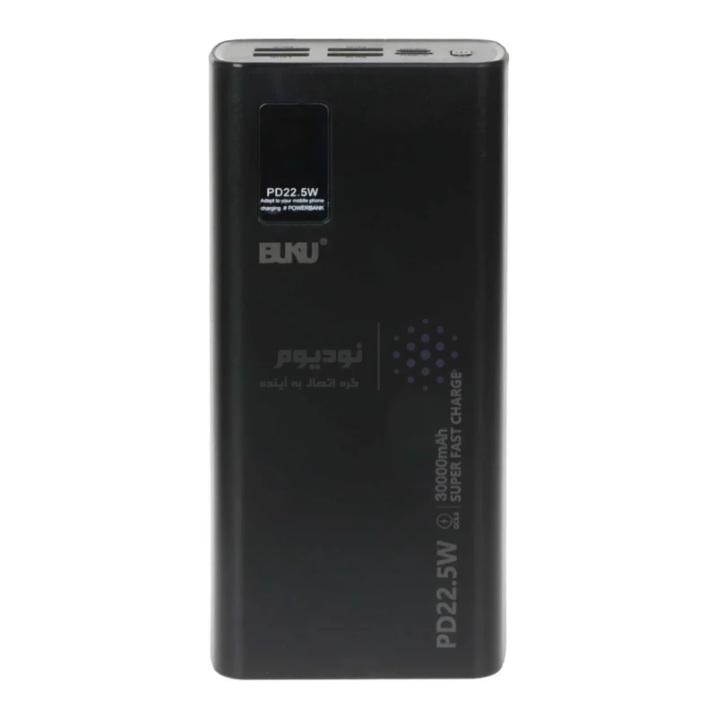 پاوربانک (PD و فست شارژ) BUKU 20000mAh مدل MG-G134 22.5W - مشکی - MMS (گارانتی شش ماهه YA) - تصویر 9